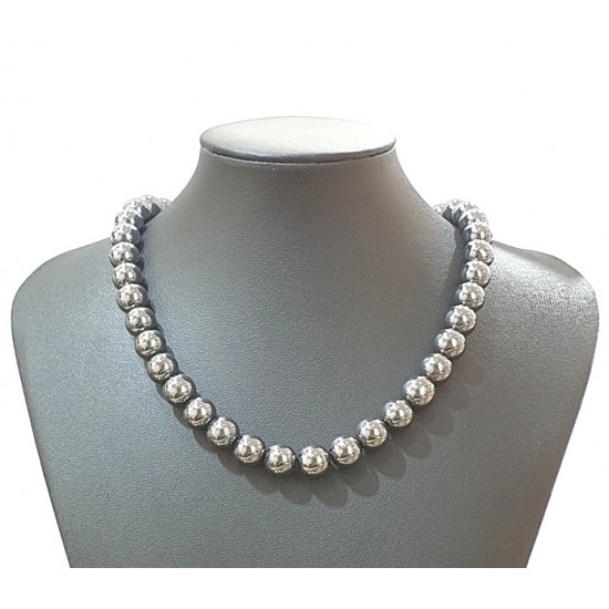 hematite necklace 10mm hematite necklace 10mm