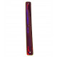 Leather strap 14 mm metallic pearl purple / yellow