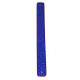 Leather strap 14 mm metallic blue / red