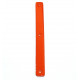 Leather strap 14 mm orange / metallic blue