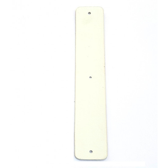 Cuir 25 mm pailleté argenté / blanc