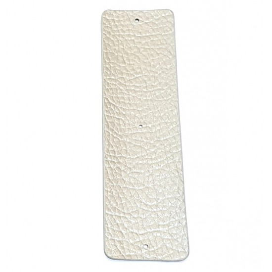 Leather strap 40 mm pattern / gray