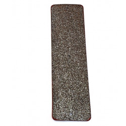 leather strap 40 mm gray glitter / red