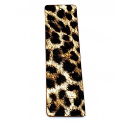 Leather strap 40 mm leopard / brown