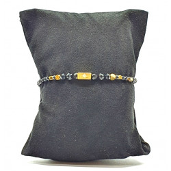 faceted onyx bracelet