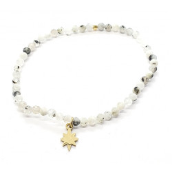 bracelet pierre de lune inox