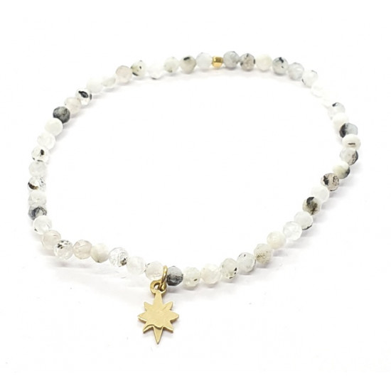 stainless steel moonstone bracelet