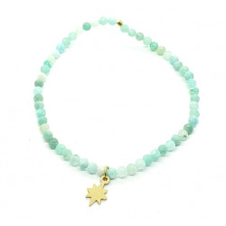 bracelet amazonite inox