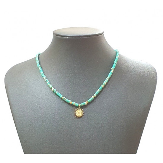 chrysoprase necklace 4mm