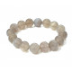 gray agate bracelet 12mm
