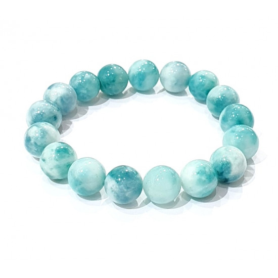 blue lace agate bracelet 12mm