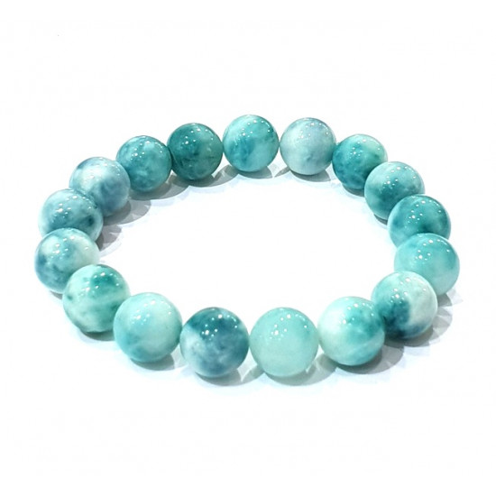 blue lace agate bracelet 12mm