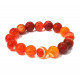 Orange Agate Bracelet 12mm
