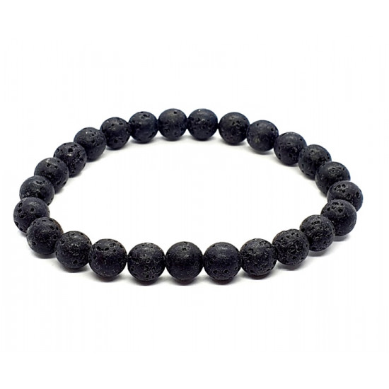Lava Stone Bracelet 8mm 