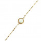 golden round noble opal bracelet