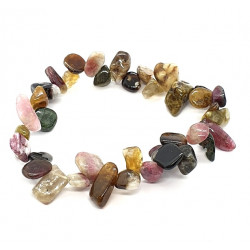 Watermelon Tourmaline Bracelet Baroque 
