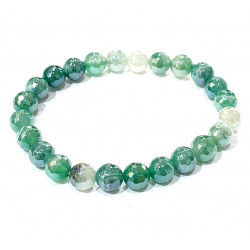 Green Agate Bracelet 8mm faceted
