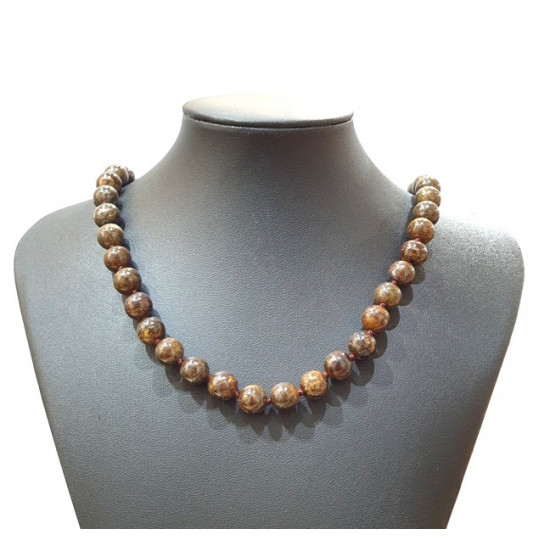 bronzite necklace 10mm