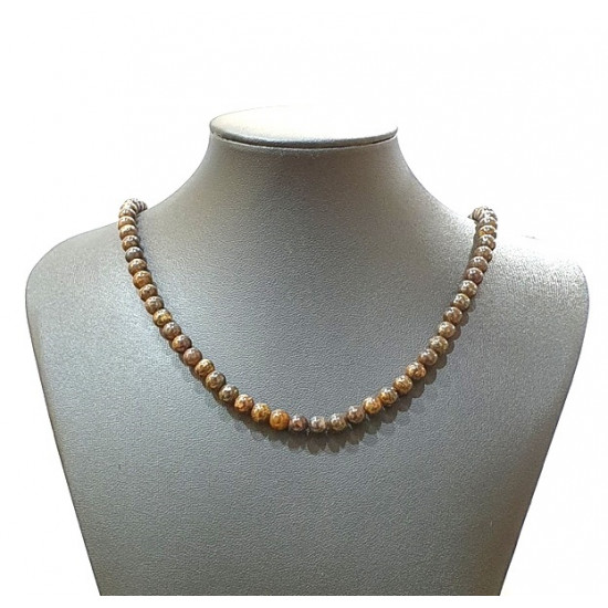 bronzite necklace 6mm