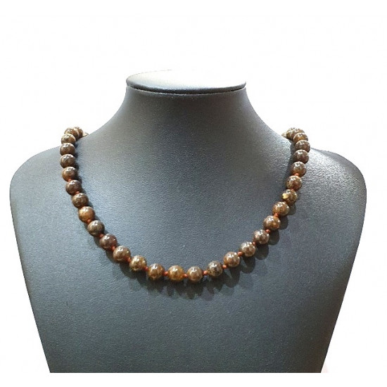 bronzite necklace 8mm