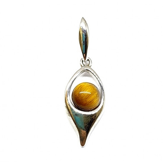 Sterling Silver Tiger's Eye Pendant