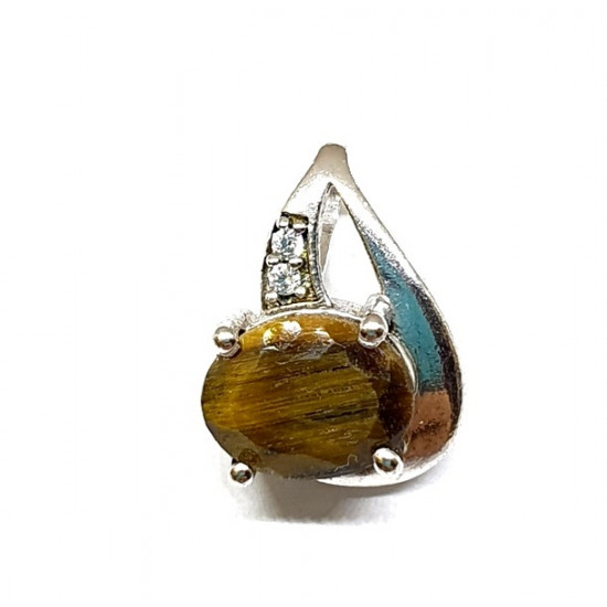 Sterling Silver Tiger's Eye Pendant