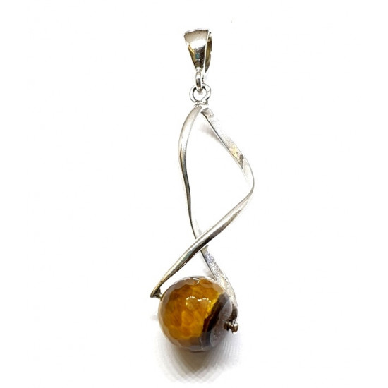 Sterling Silver Tiger's Eye Pendant