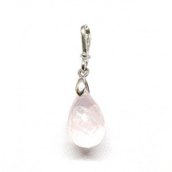 Sterling Silver Rose Quartz Pendant