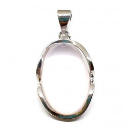 Sterling Silver Rose Quartz Pendant