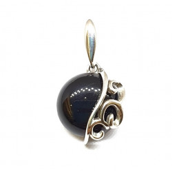 Sterling Silver Black Onyx Pendant P30-05
