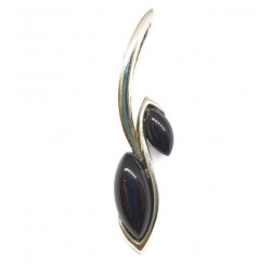 Sterling Silver Black Onyx Pendant P30-06