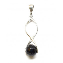 Sterling Silver Black Onyx Pendant P26-00