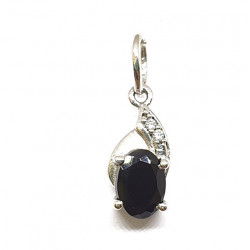 Sterling Silver Onyx Pendant PF-49