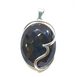 Sterling Silver Black Onyx Pendant P162-68