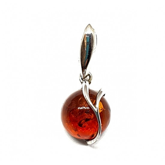 Sterling Silver Amber Pendant P18-03