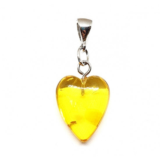 Sterling Silver Amber Pendant P22-00