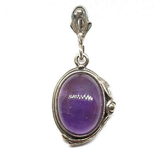 Sterling Silver Amethyst Pendant P32-00