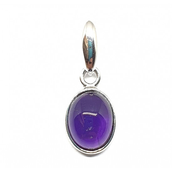 Sterling Silver Amethyst Pendant P22-04