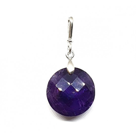 Sterling Silver Amethyst Pendant P18-00