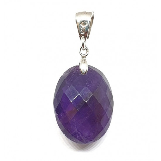 Sterling Silver Amethyst Pendant P42-00