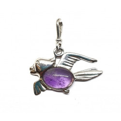 Sterling Silver Amethyst Pendant P26-10