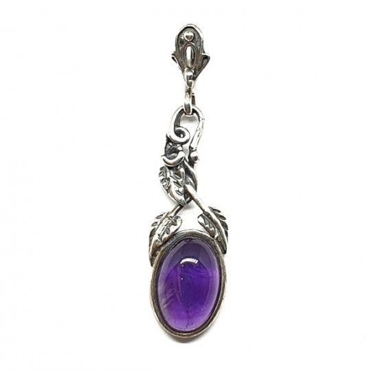 Sterling Silver Amethyst Pendant P32-00