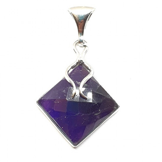 Sterling Silver Amethyst Pendant P168-68