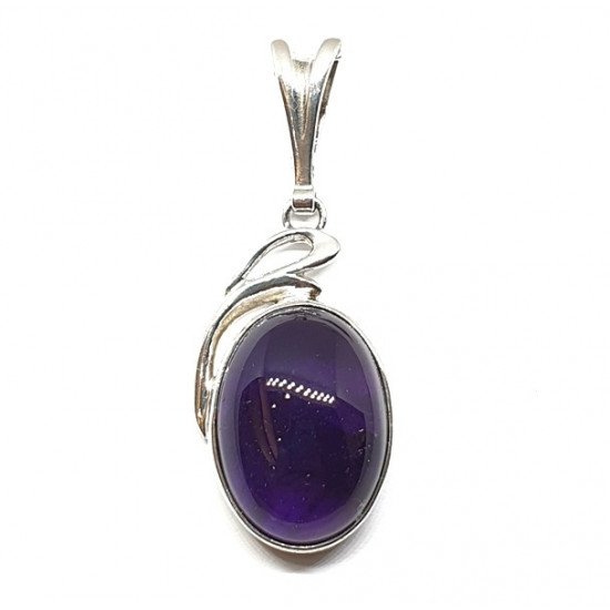 Sterling Silver Amethyst Pendant P116-68