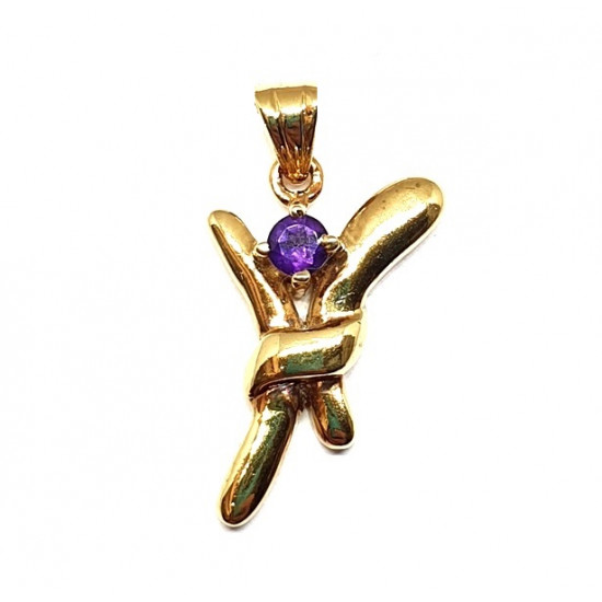 Vermeil Amethyst Pendant PF-19
