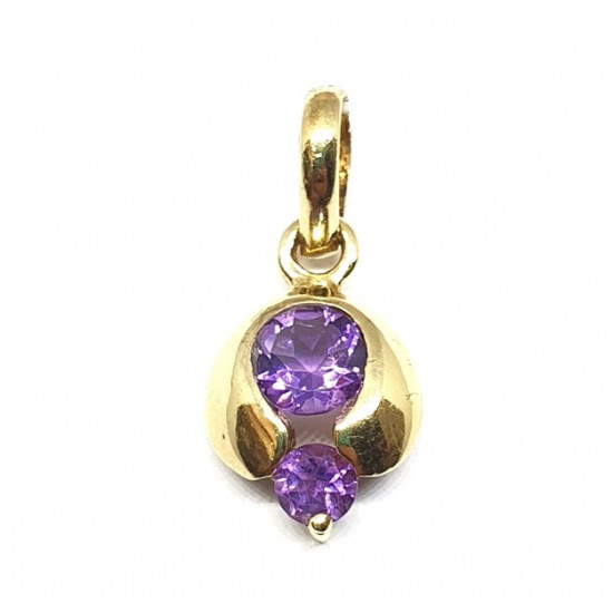 Vermeil Amethyst Pendant PF-05