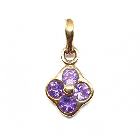 Vermeil Amethyst Pendant PF-13