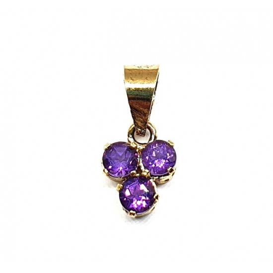 Vermeil Amethyst Pendant PF-04