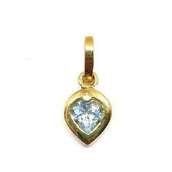 Vermeil Blue Topaz Pendant