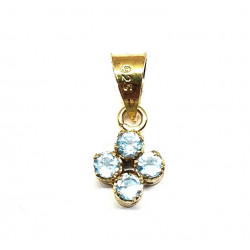 Vermeil Blue Topaz Pendant